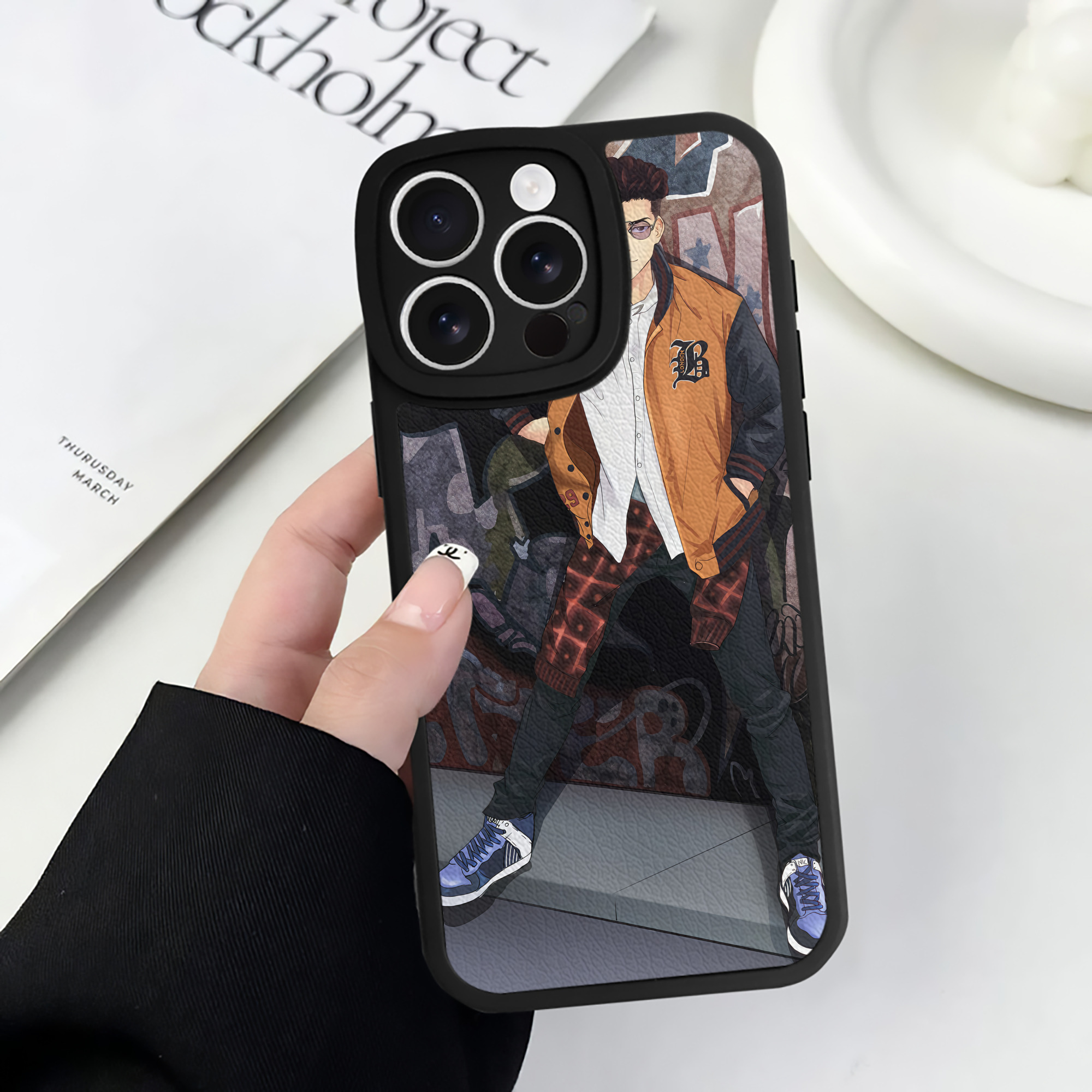 （画像用） SLAM DUNK／スラムダンク 【iPhone 16シリーズ対応】シリコンスマホケース（レザー調） 材質：シリコン
